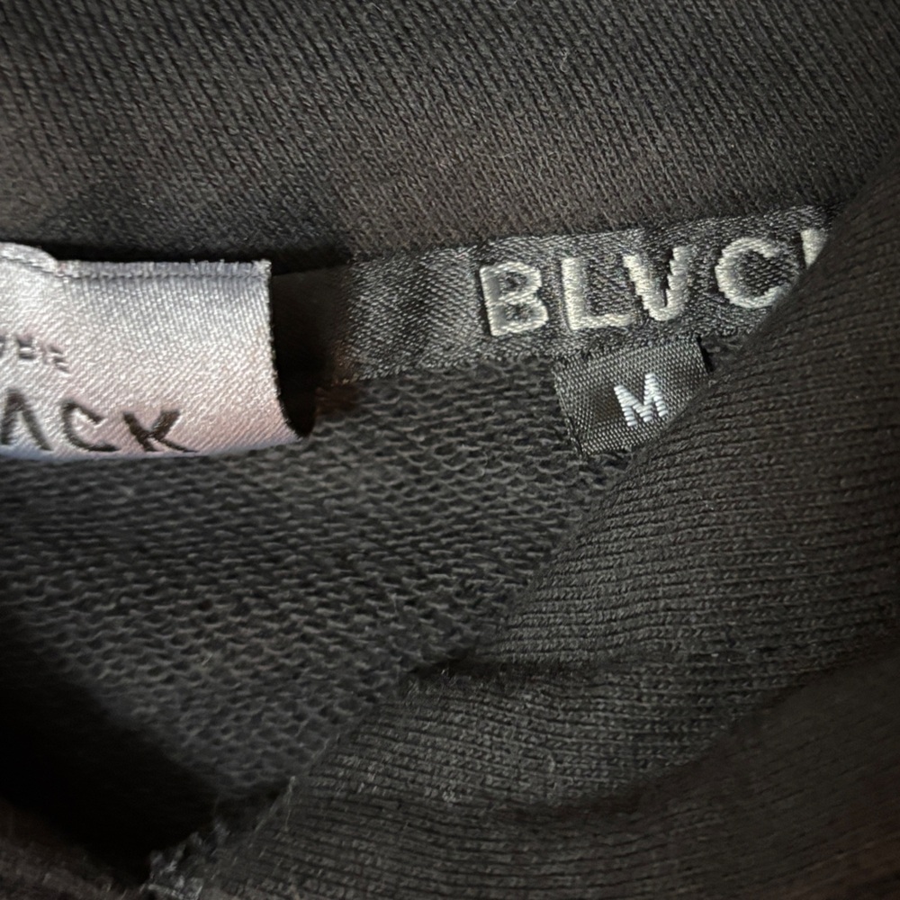 BLVCK Paris Black & White Block Logo Hoodie – Men’s Medium - Picture 3 of 3